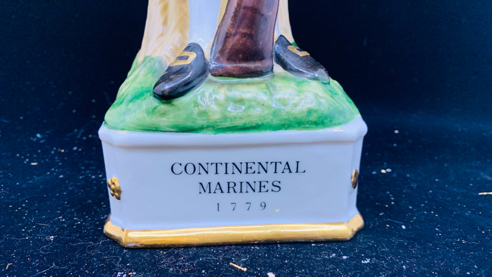 CONTINENTAL MARINES 1779 EMPTY DECANTER.