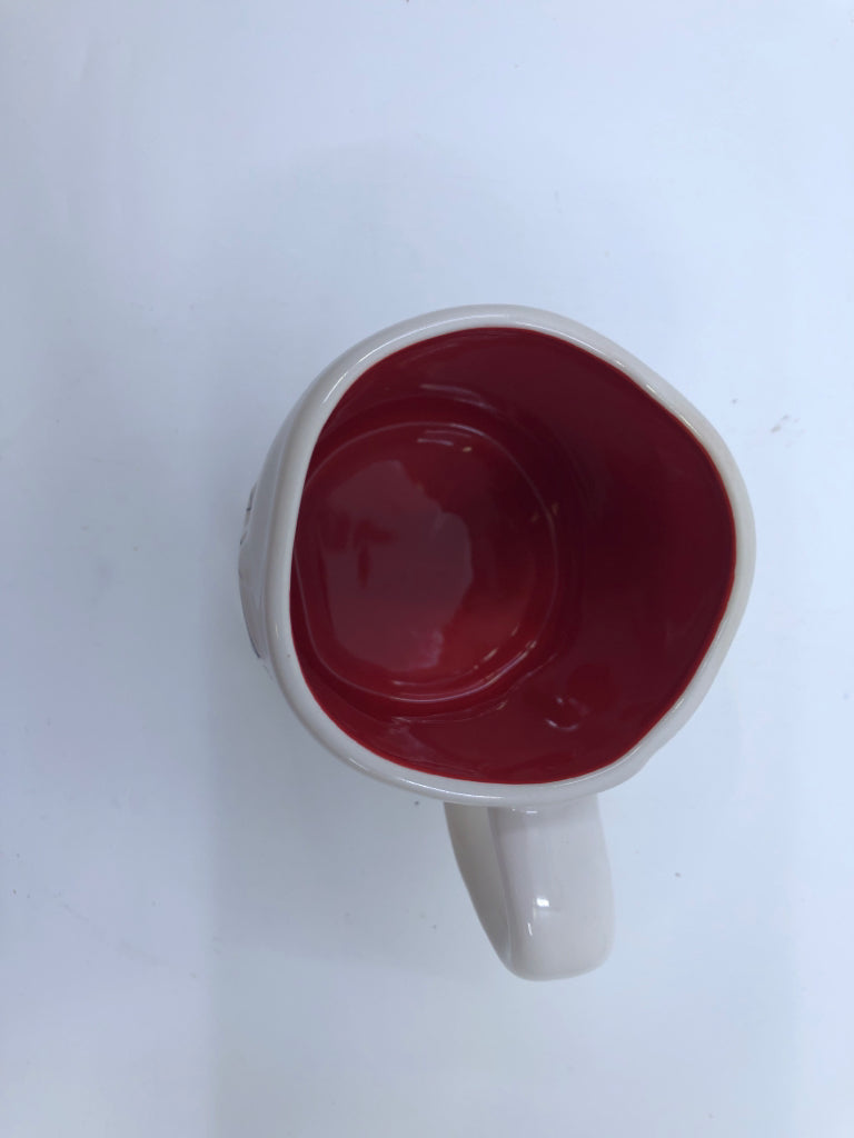 PEANUTS FLYING KITE MUG RED INSIDE.
