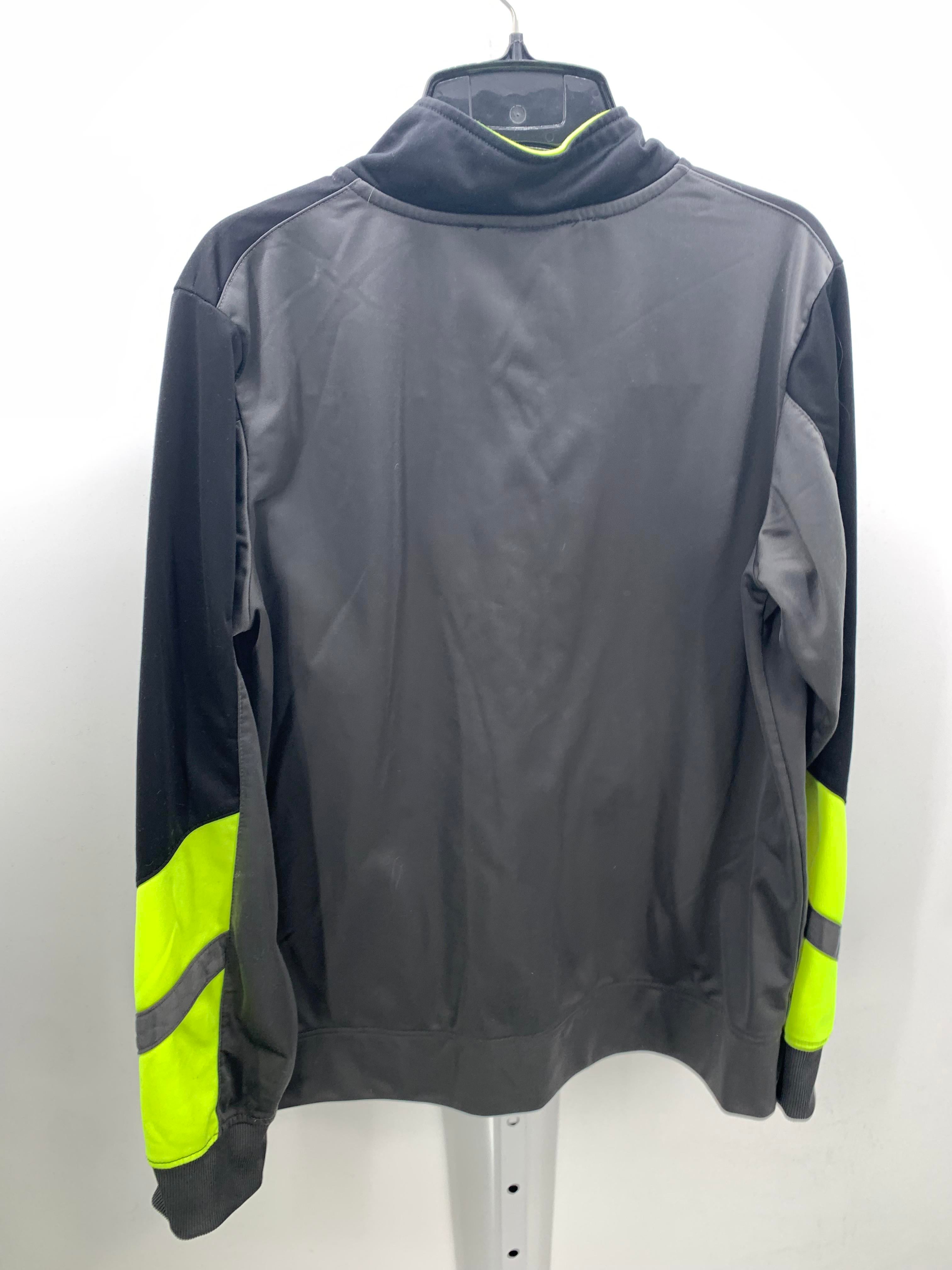 GREY YELLOW ZIP KNIT.