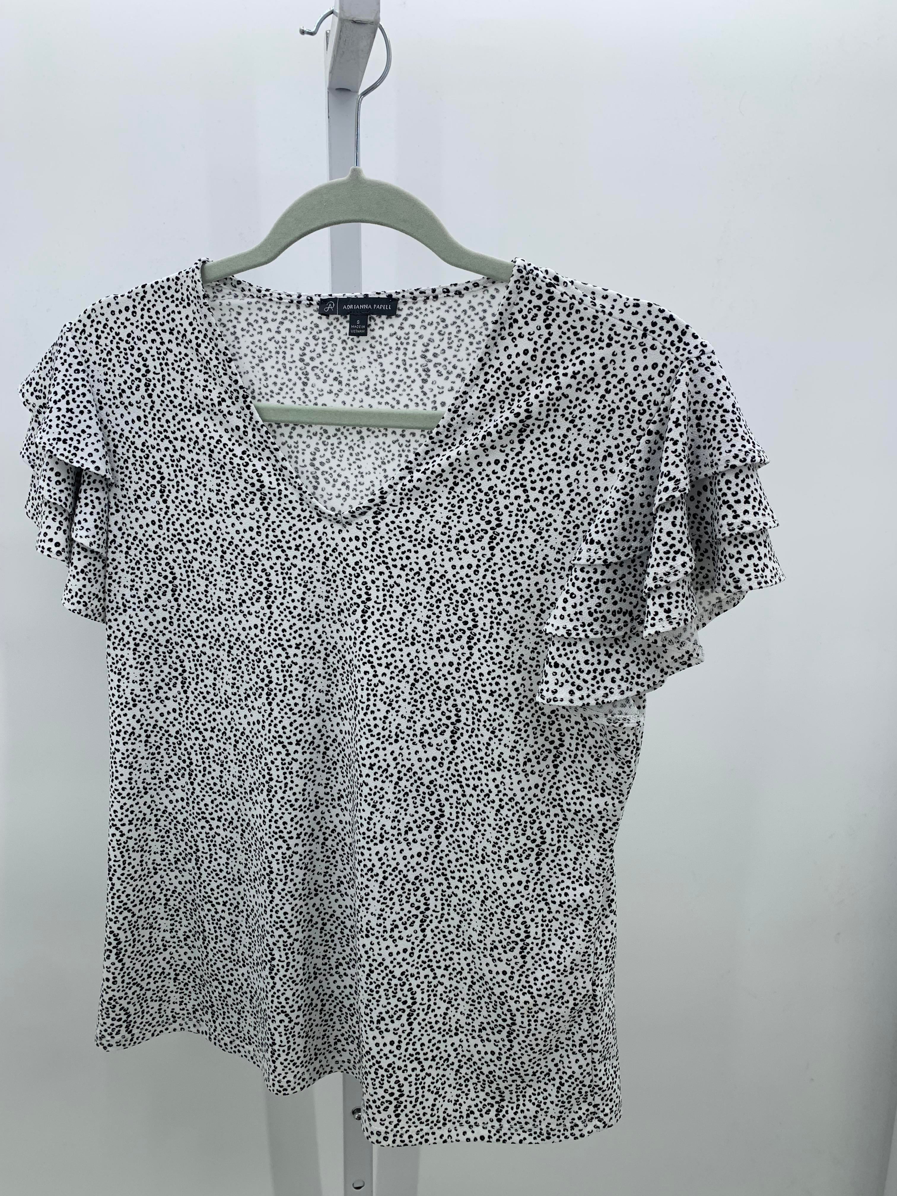Adrianna Papell Size Small Misses Short Sleeve Shirt