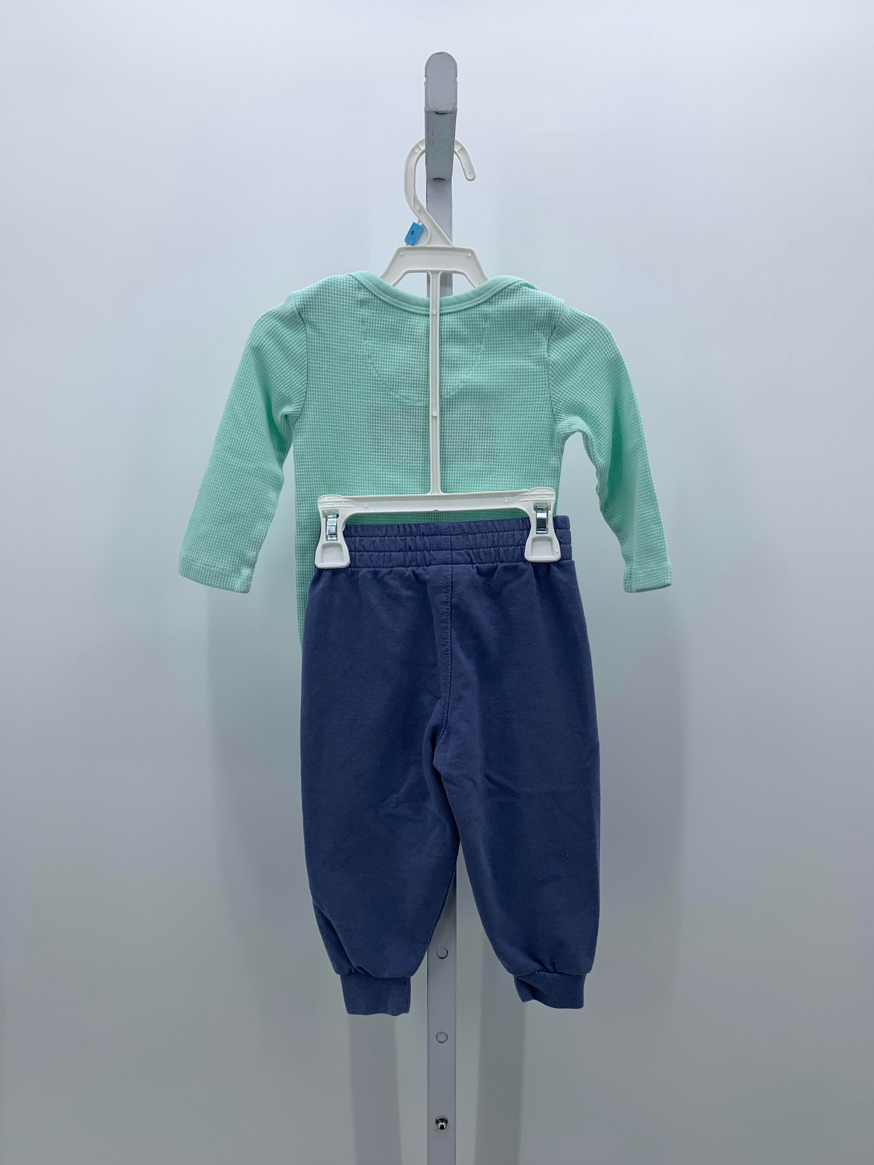 LONG SLV SHIRT AND BLUE PANTS