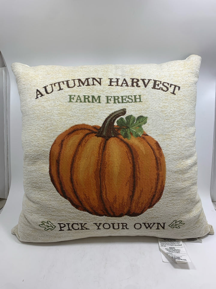 "PICK YOUR OWN" PUMPKIN PILLOW.