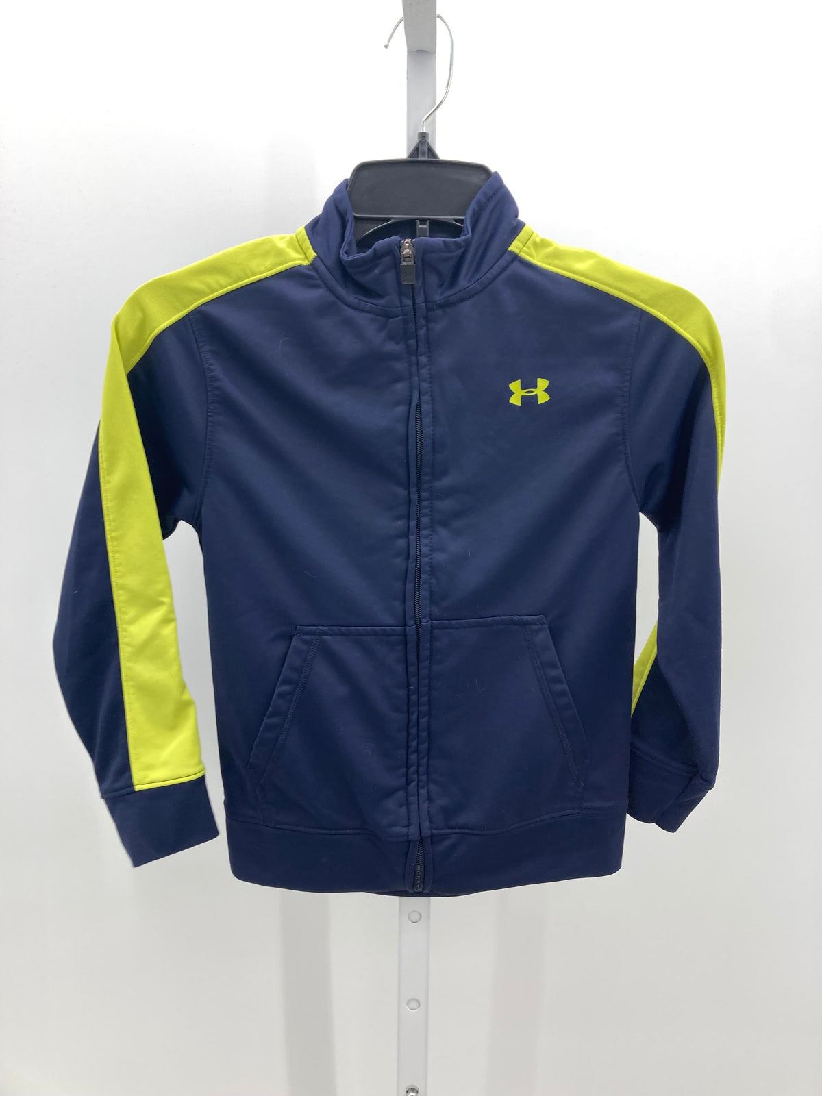 YELLOW STRIPES ZIP KNIT