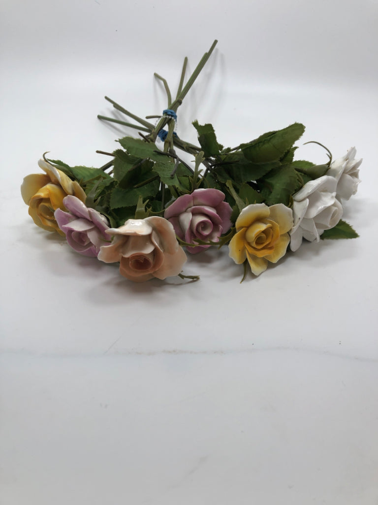 CERAMIC ROSE BOUQUET.