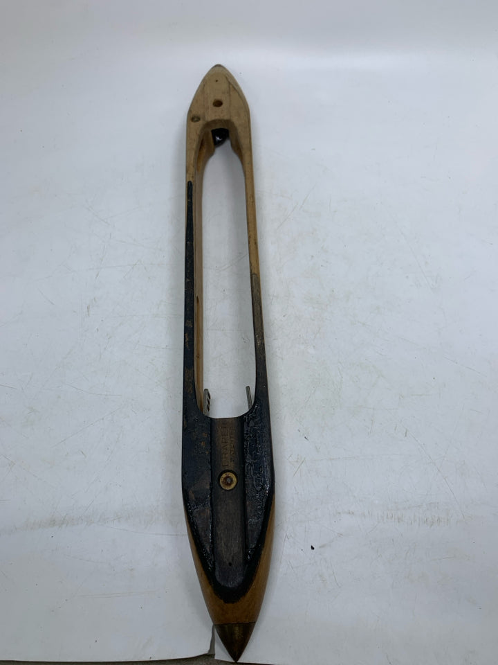VTG WOOD METAL YARN SPOOL.