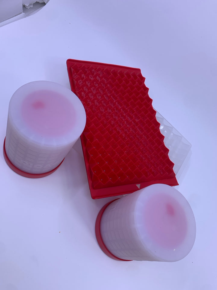 3 PC TEVOLO ICE CUBE SET.
