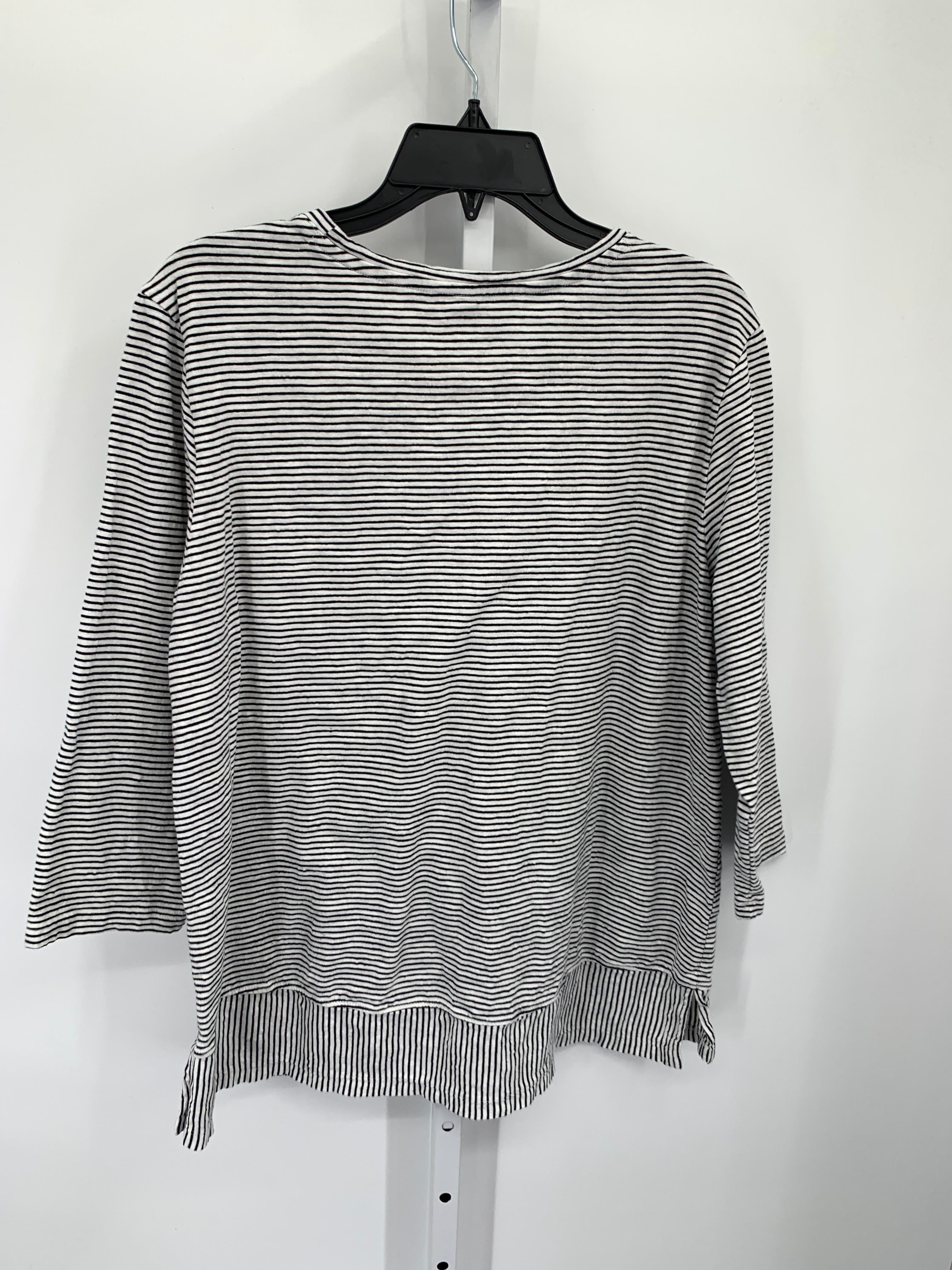 Lands End Size Large Misses 3/4 Sleeve Shirt