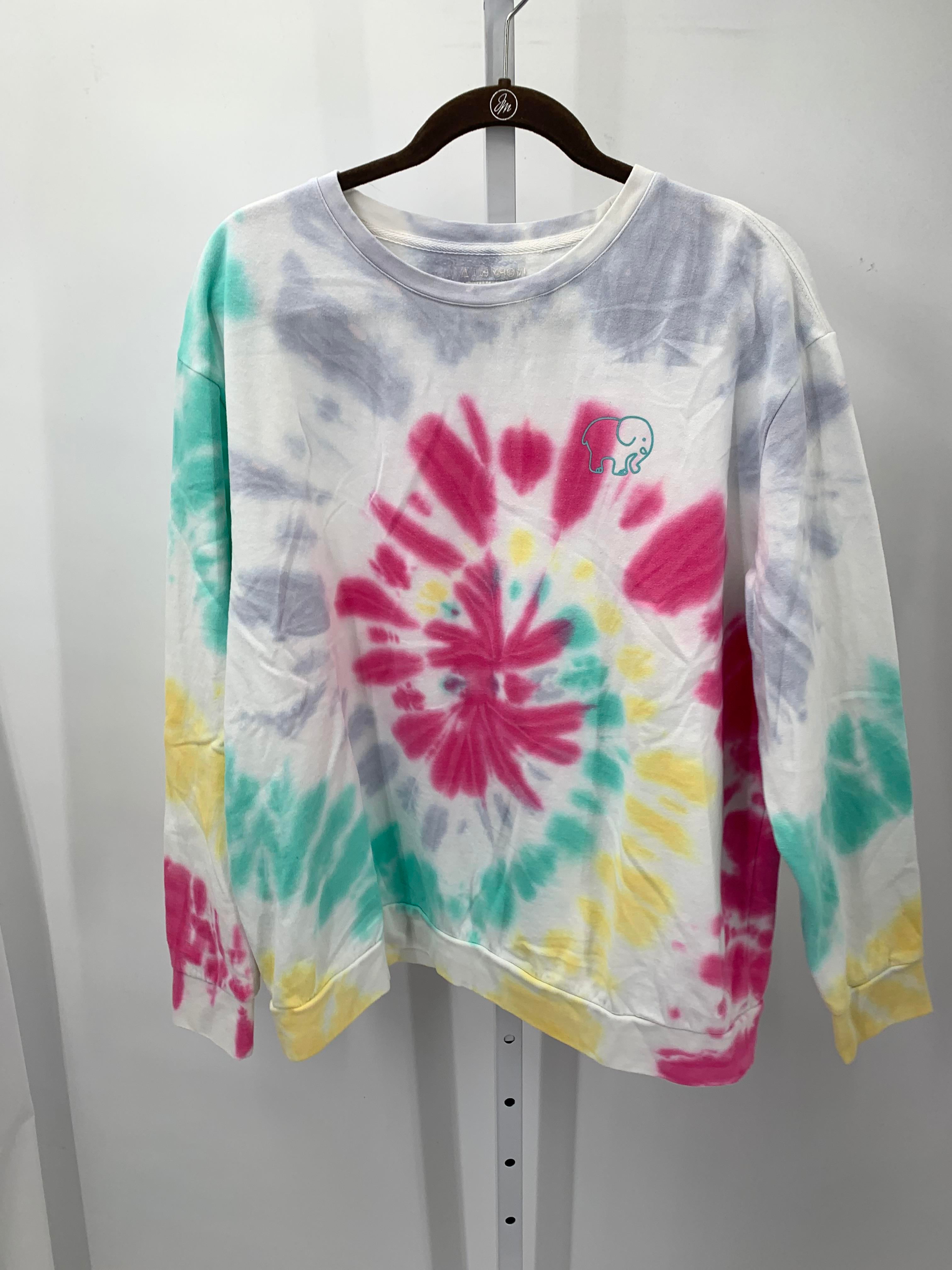 Ivory Ella Size Large Juniors Long Sleeve Shirt