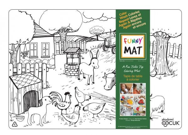 Funny Mat Placemat - Farm Animals