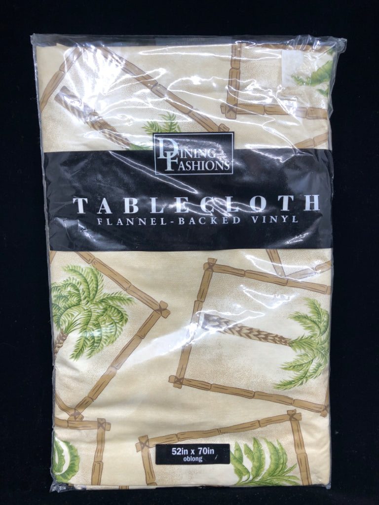 NIP PALM TREE TABLE CLOTH.