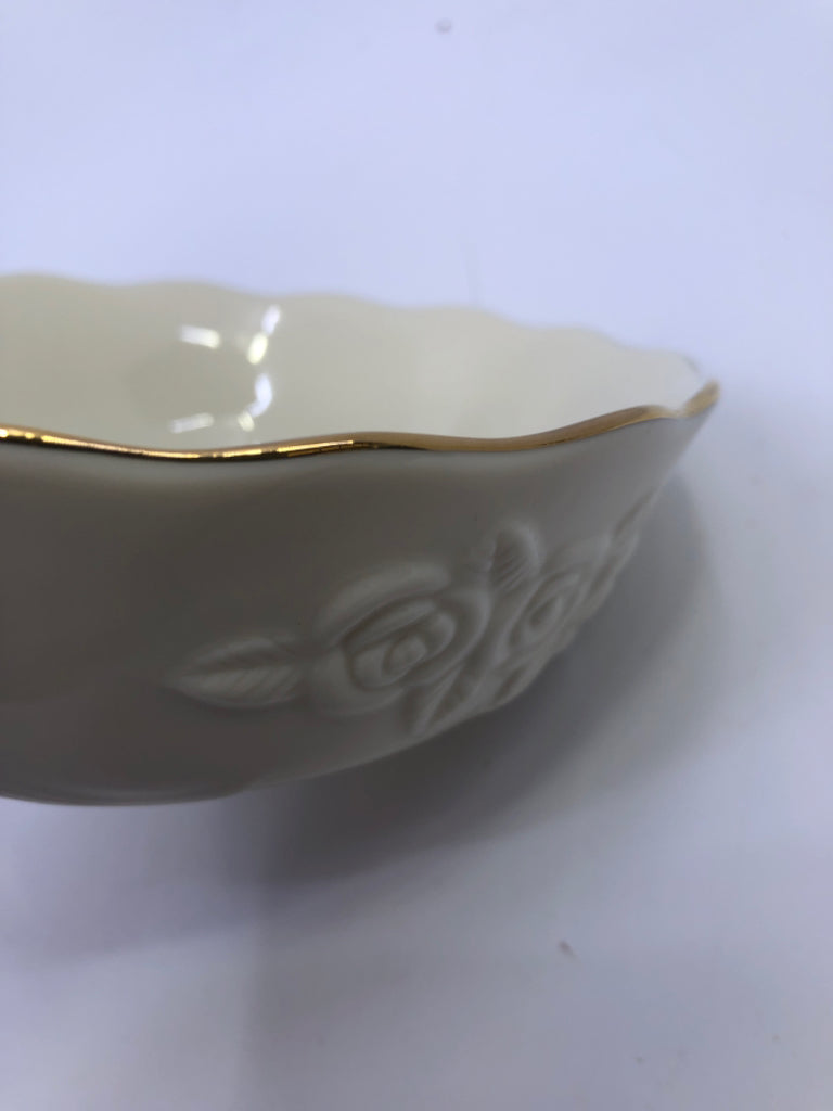 NEW LENOX ROSE BLOSSOM BOWL.
