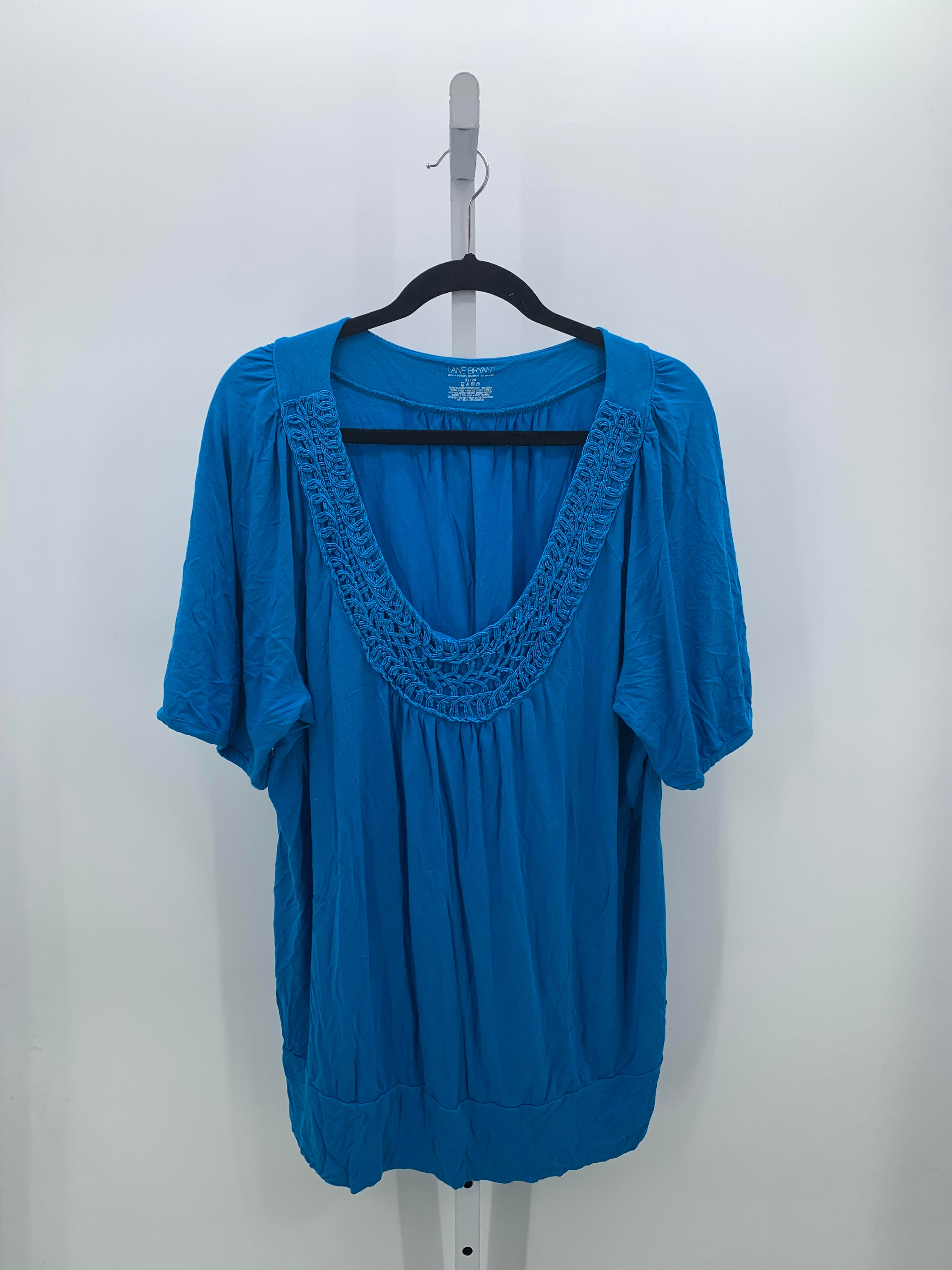 Lane Bryant Size 22/24 W Womens Short Sleeve Shirt