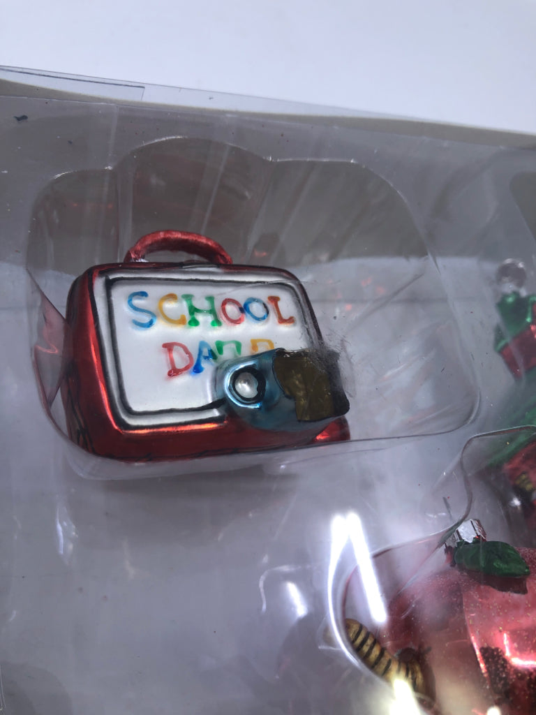 NIB SCHOOL DAYS CHRISTMAS ORNAMENTS.
