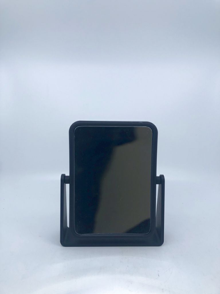 BLACK DOUBLE SIDED MIRROR.