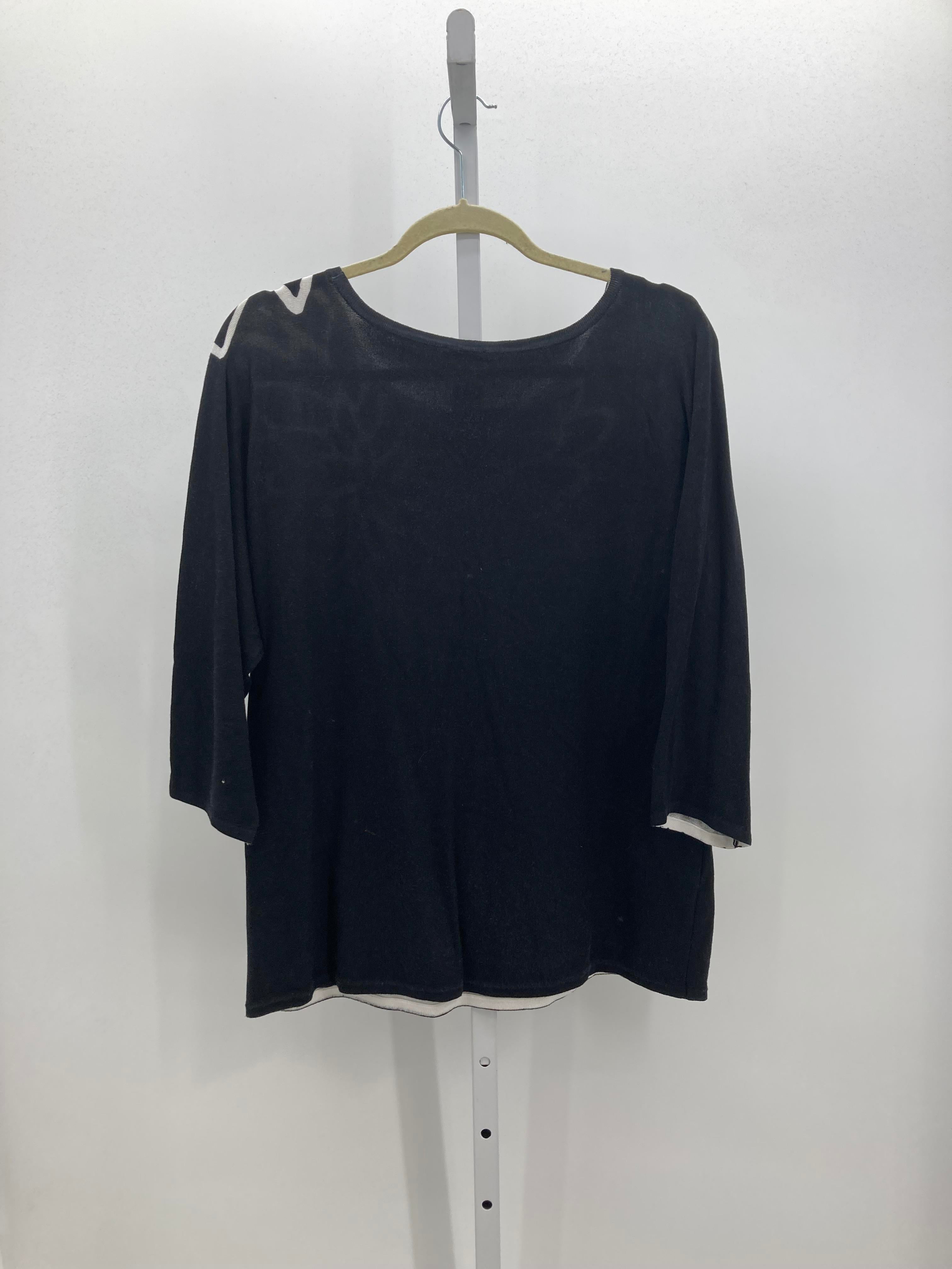 Chico's Size Medium Misses 3/4 Sleeve Sweater