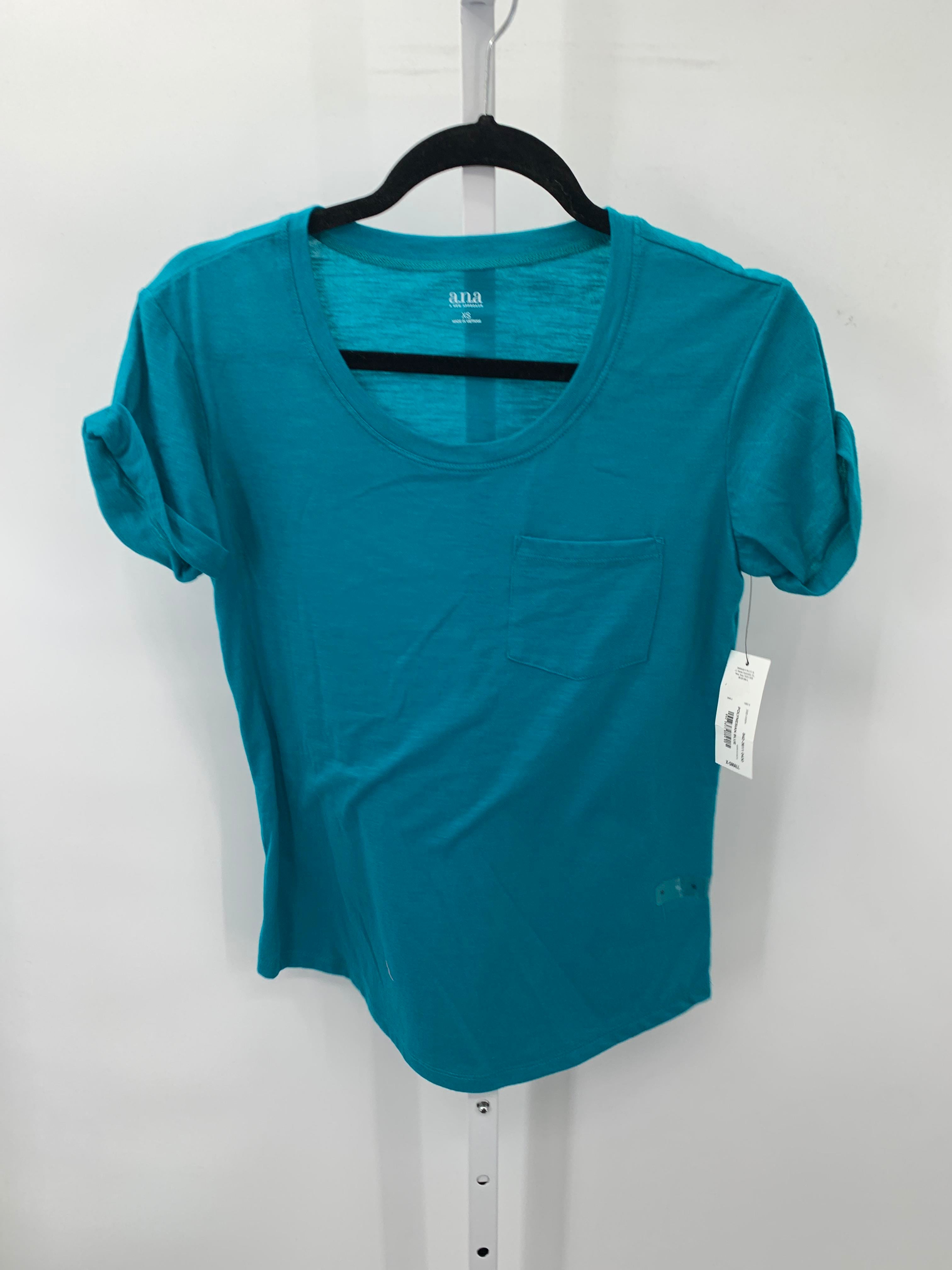 A.N.A. Size X Small Misses Short Sleeve Shirt