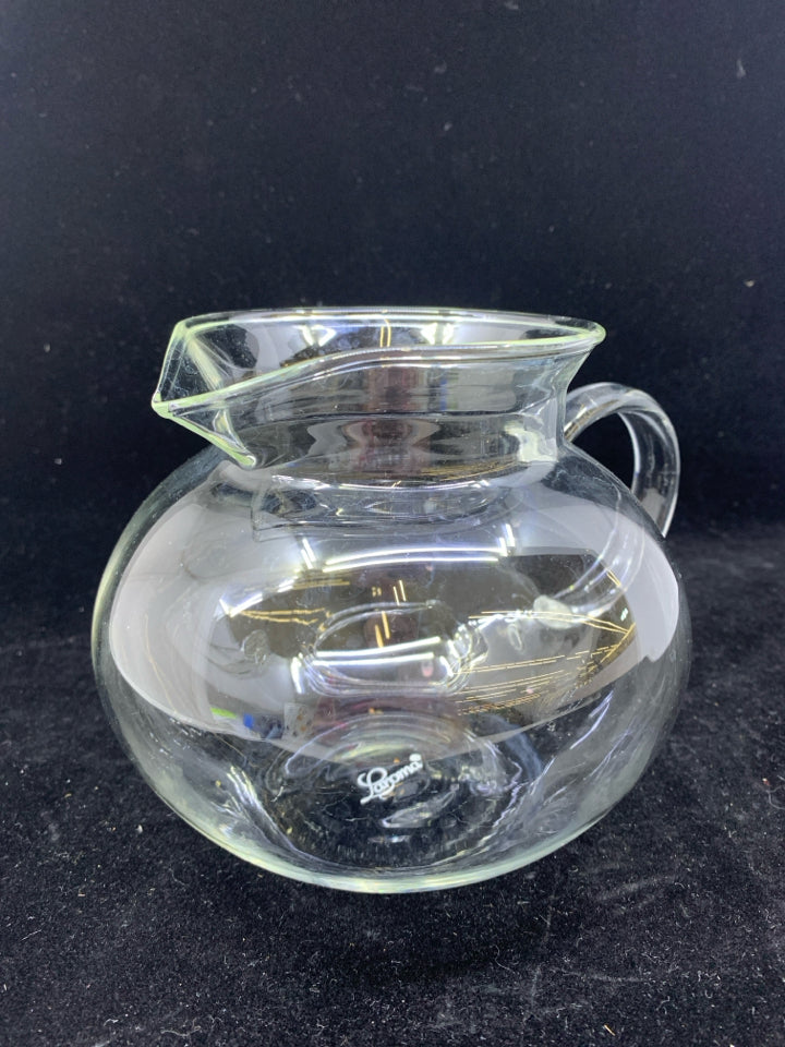 DELICATE GLASS PITCHER.