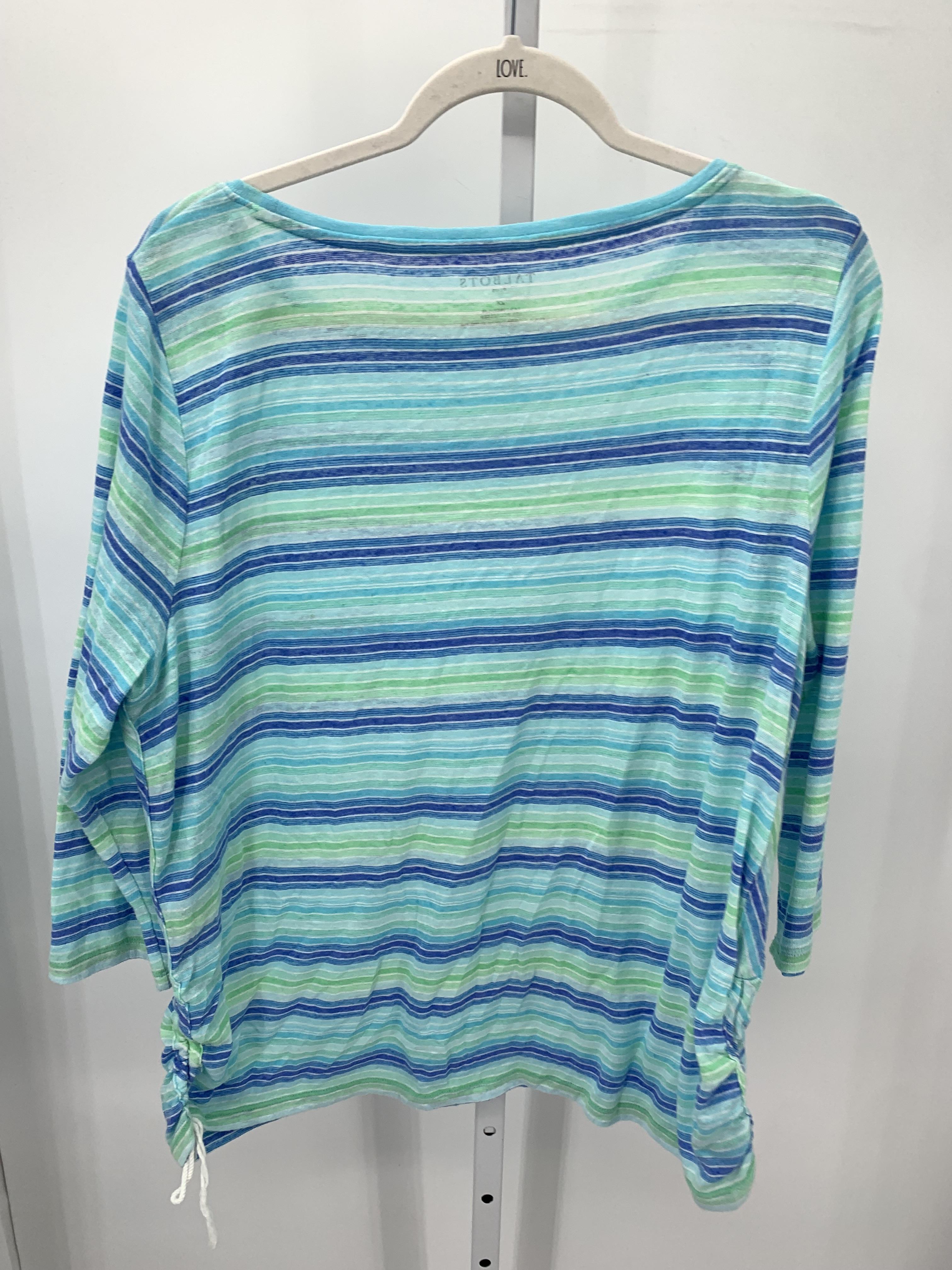 Talbots Size 2X Womens 3/4 Sleeve Shirt
