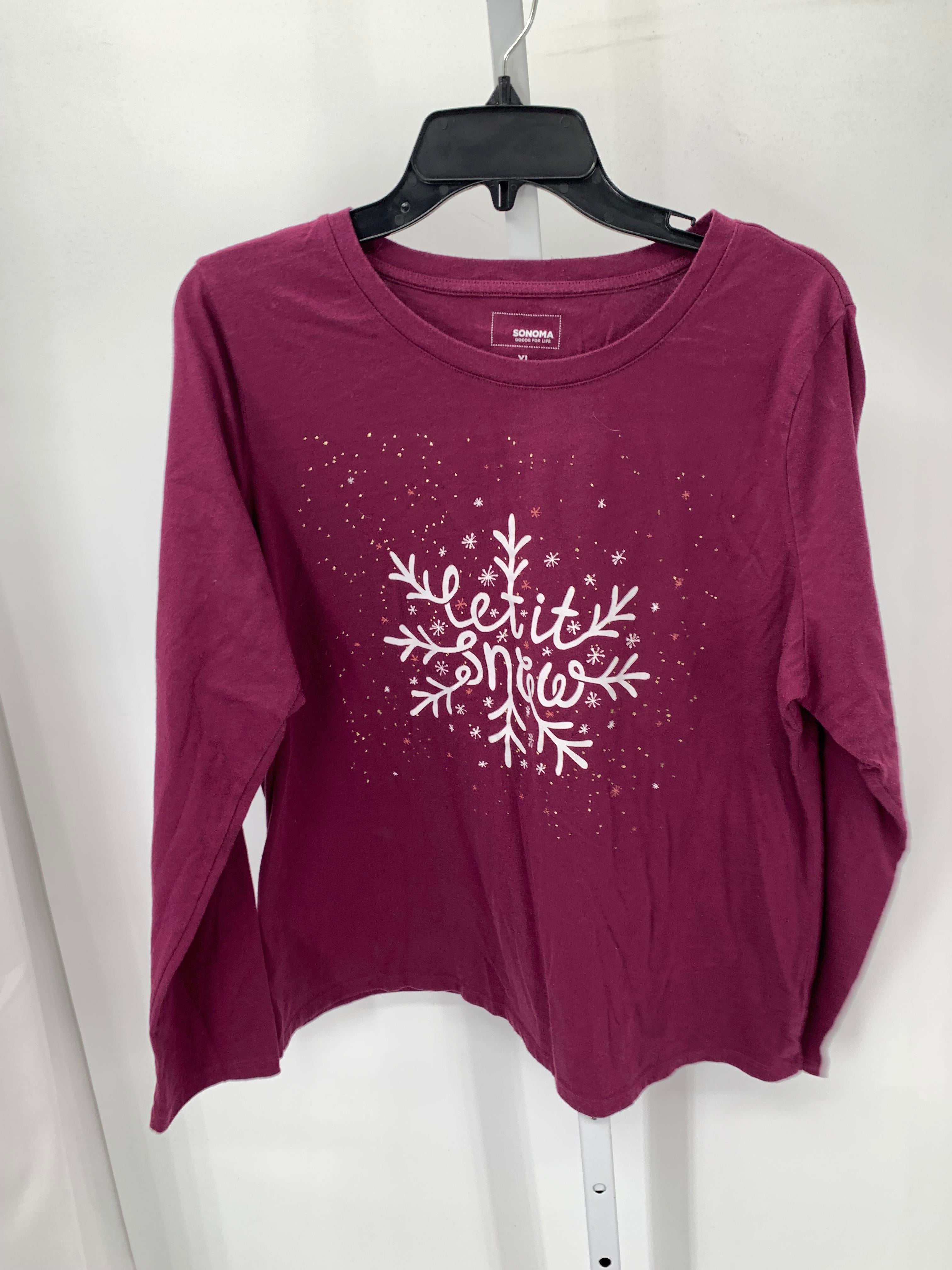 Sonoma Size Extra Large Misses Long Sleeve Shirt