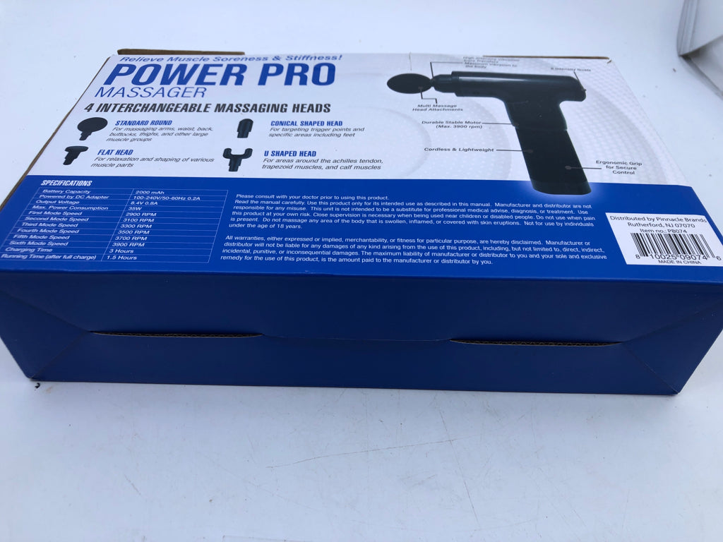 NIB POWER PRO MASSAGER.