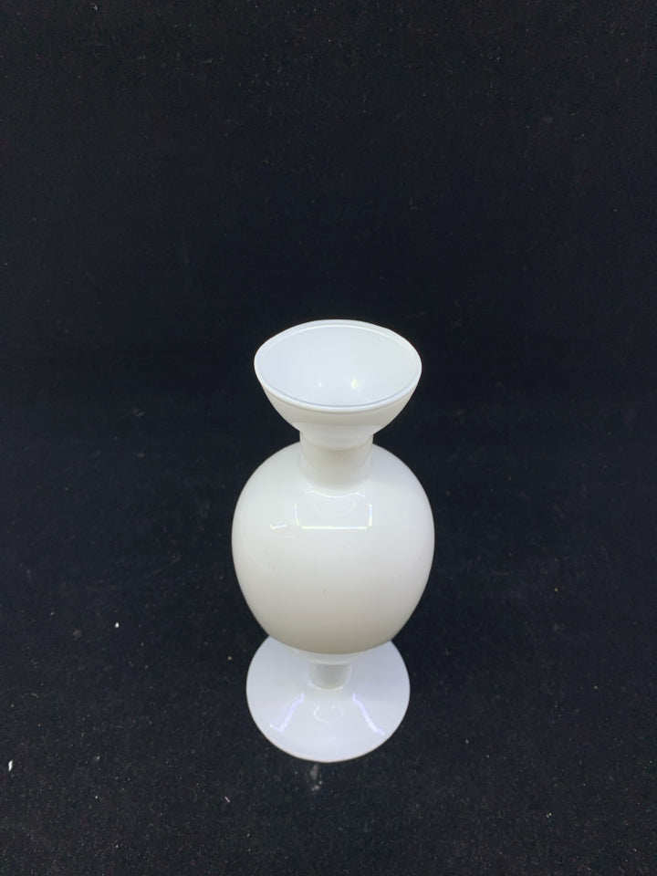 WHITE ABSTRACT VASE.