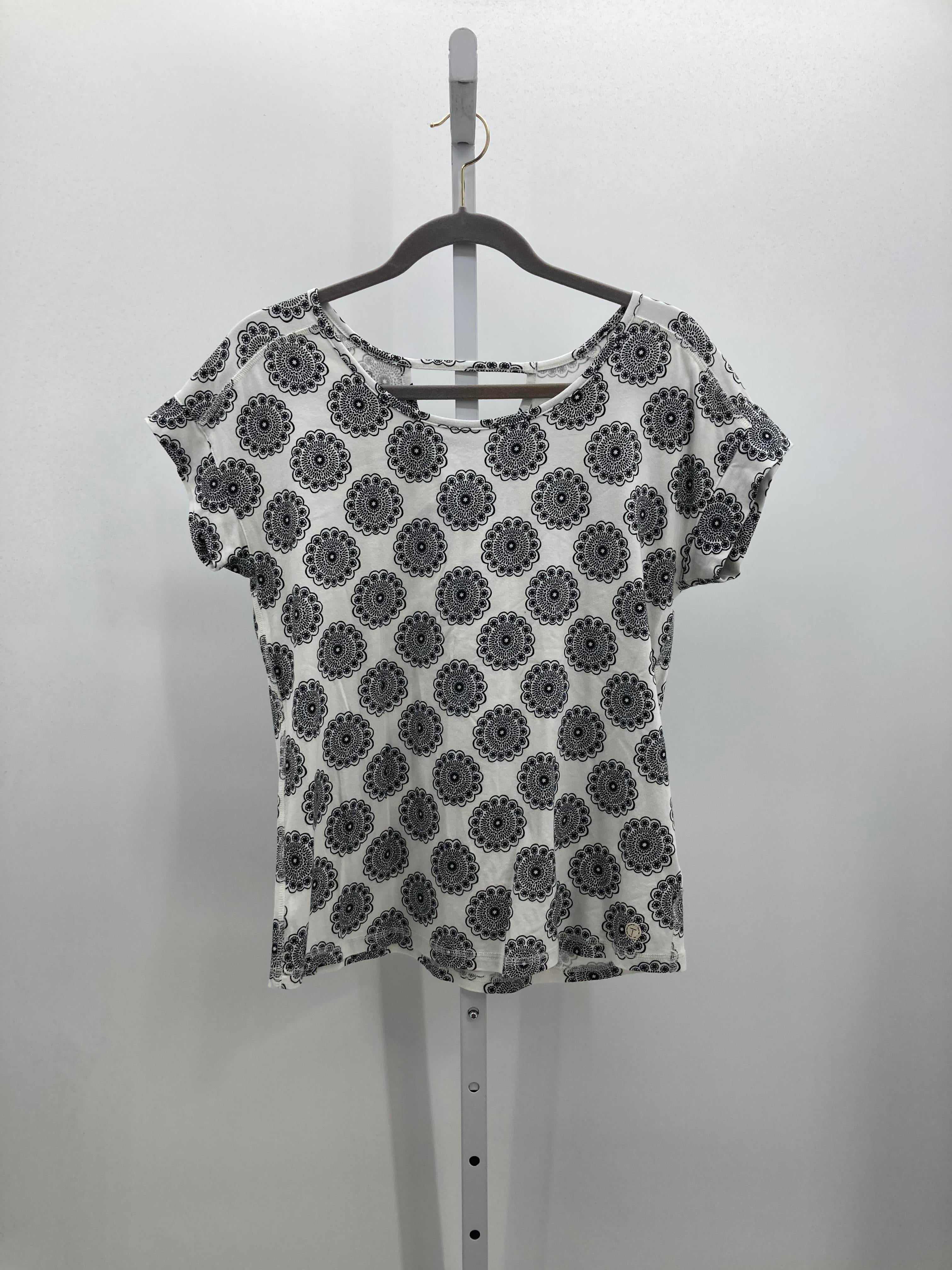 Talbots Size Medium Misses Short Sleeve Shirt