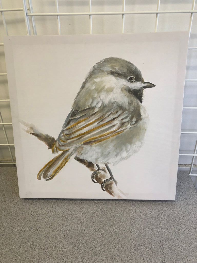CANVAS SPARROW PRINT WALL HANGING.