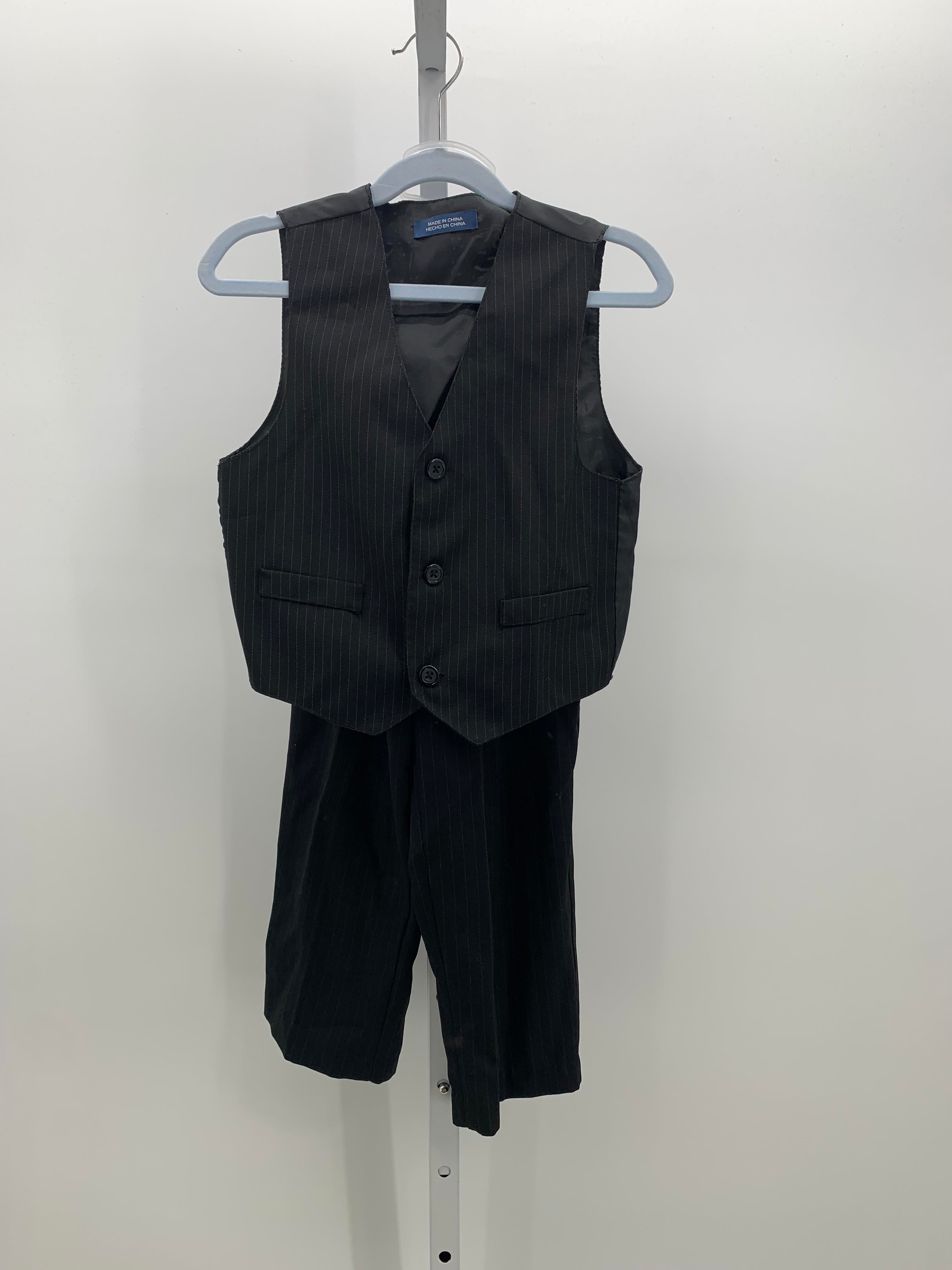 PIN STRIPE VEST AND PANTS.