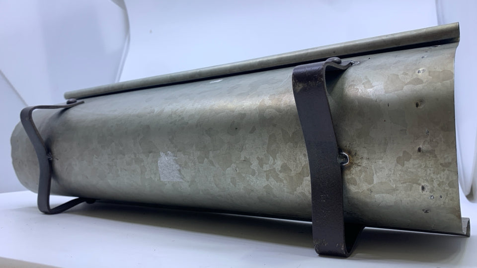 GALVANIZED METAL PLANTER/ CENTERPIECE.