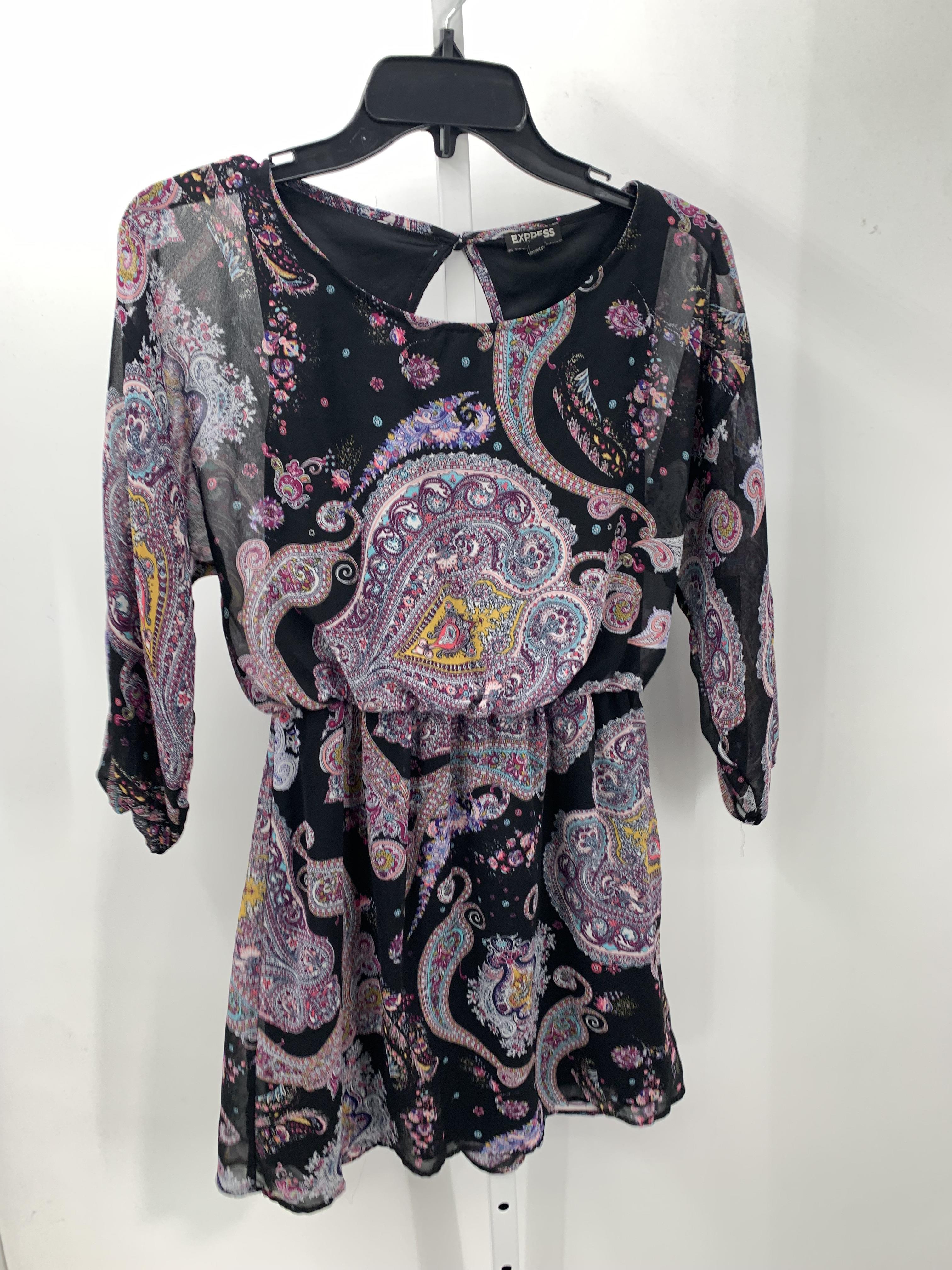 Express Size Small Misses 3/4 Sleeve Dress
