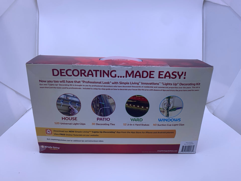 NIB LIGHT UP DECORATING KIT.