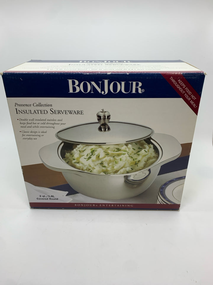 NIB BONJOUR INSULATED SERVINGWARE.