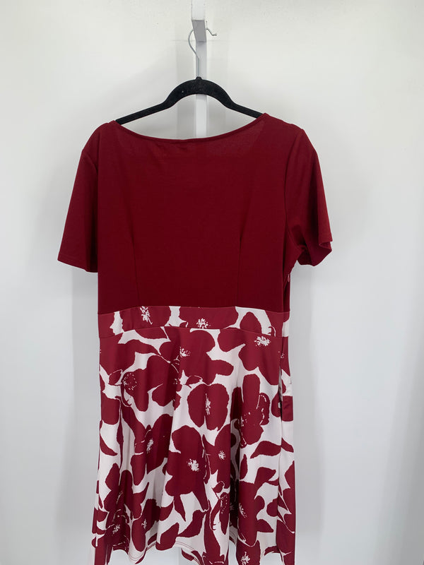 Size 2X Womens Short Sleeve Dress