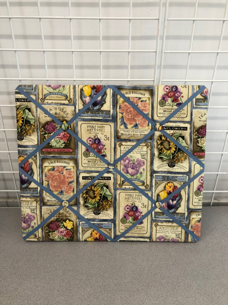 FLOWER SEED MEMO BOARD.