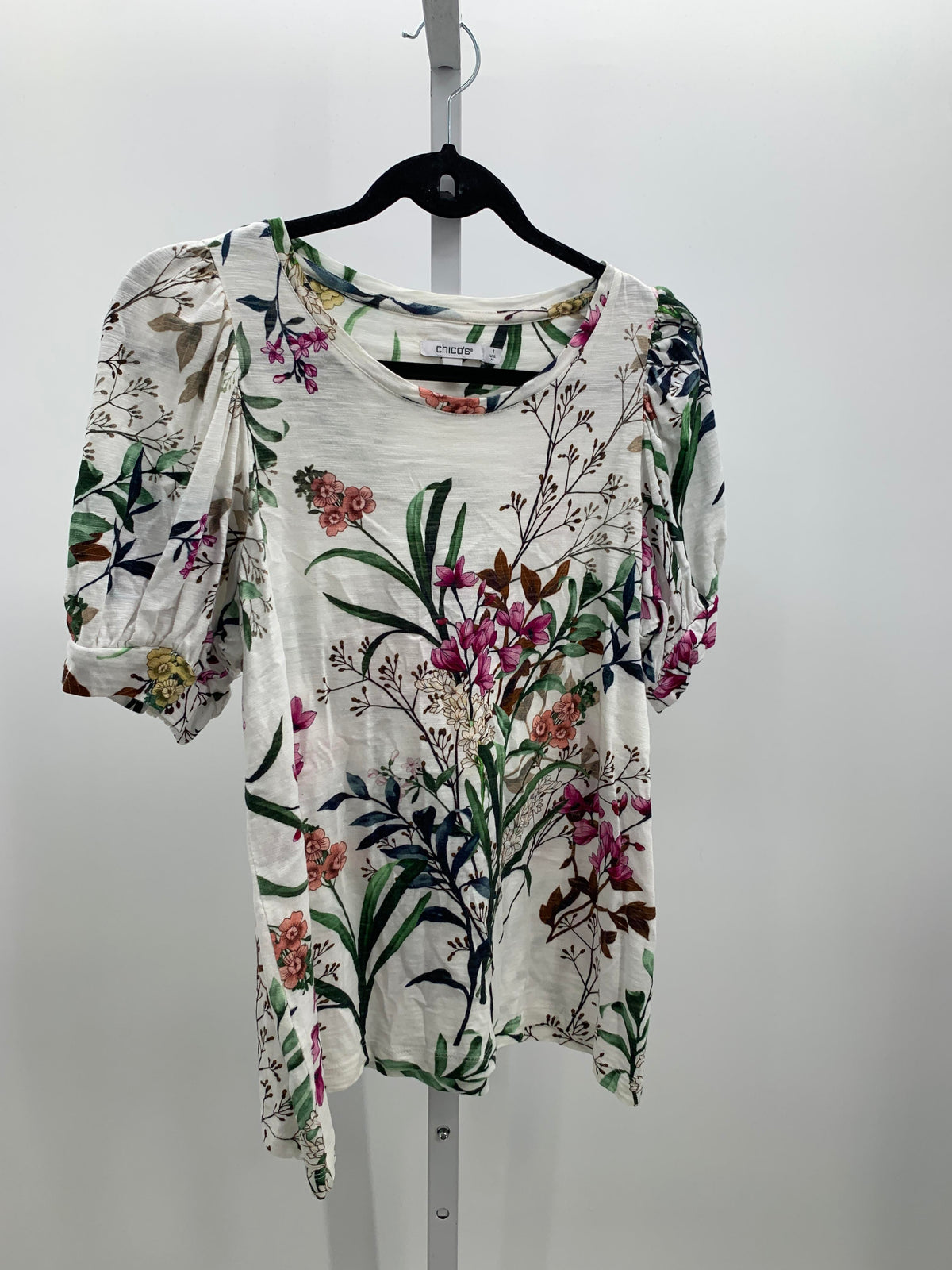 Chico's Size Medium Misses Short Sleeve Shirt