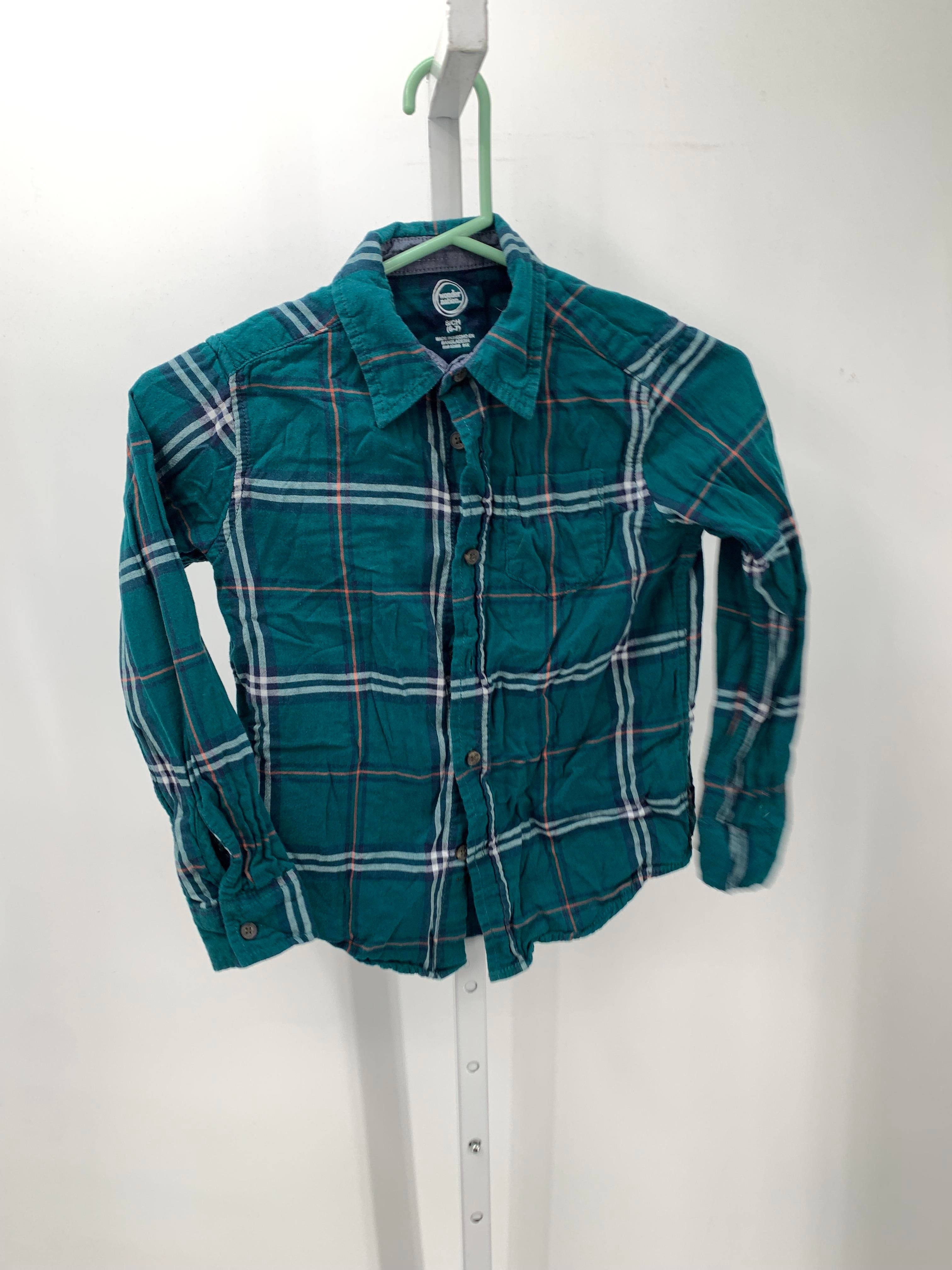 PLAID BTN DOWN