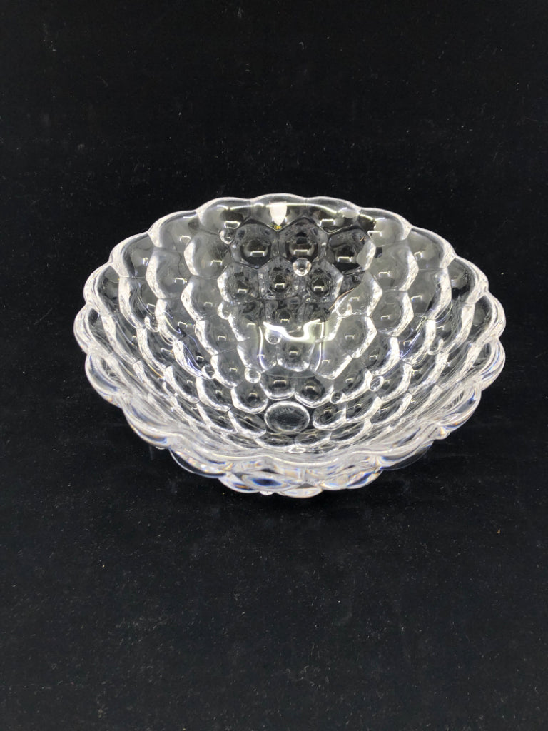 HEAVY BUBBLE CRYSTAL BOWL.