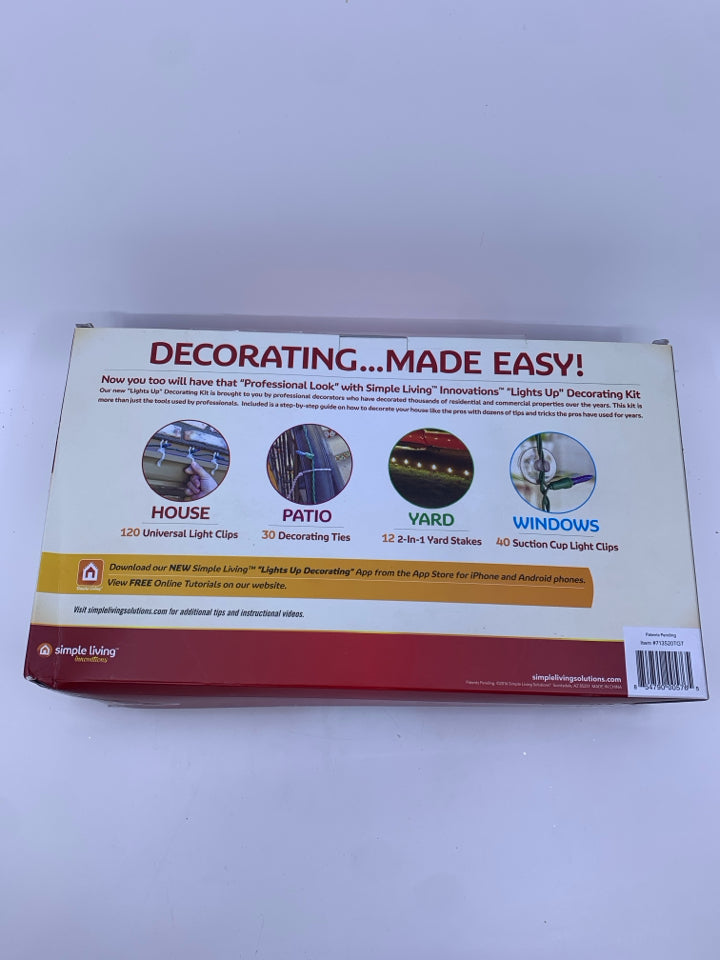 NIB LIGHTS UP DECORATING KIT.