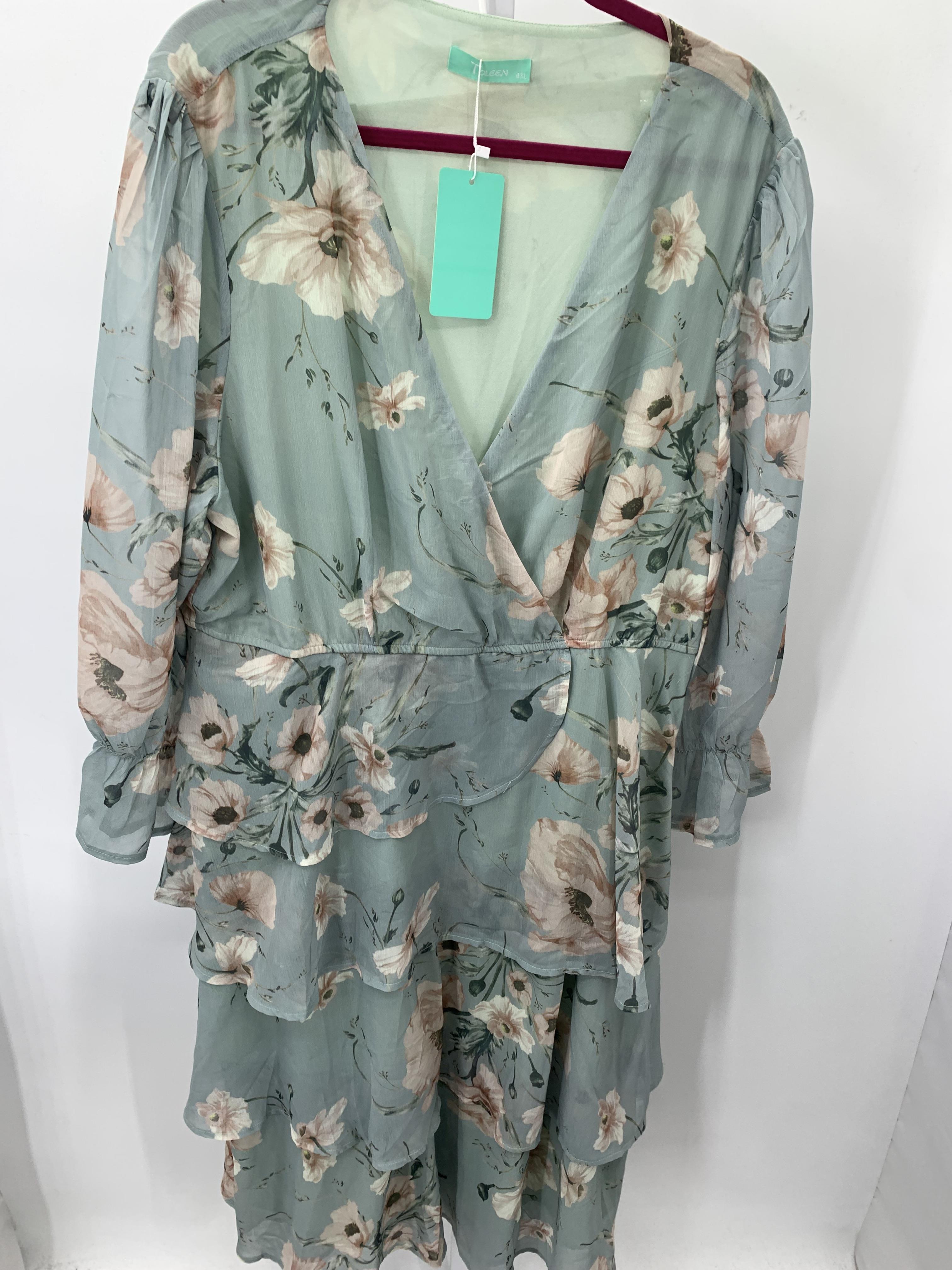 Size 4X Womens Long Sleeve Dress