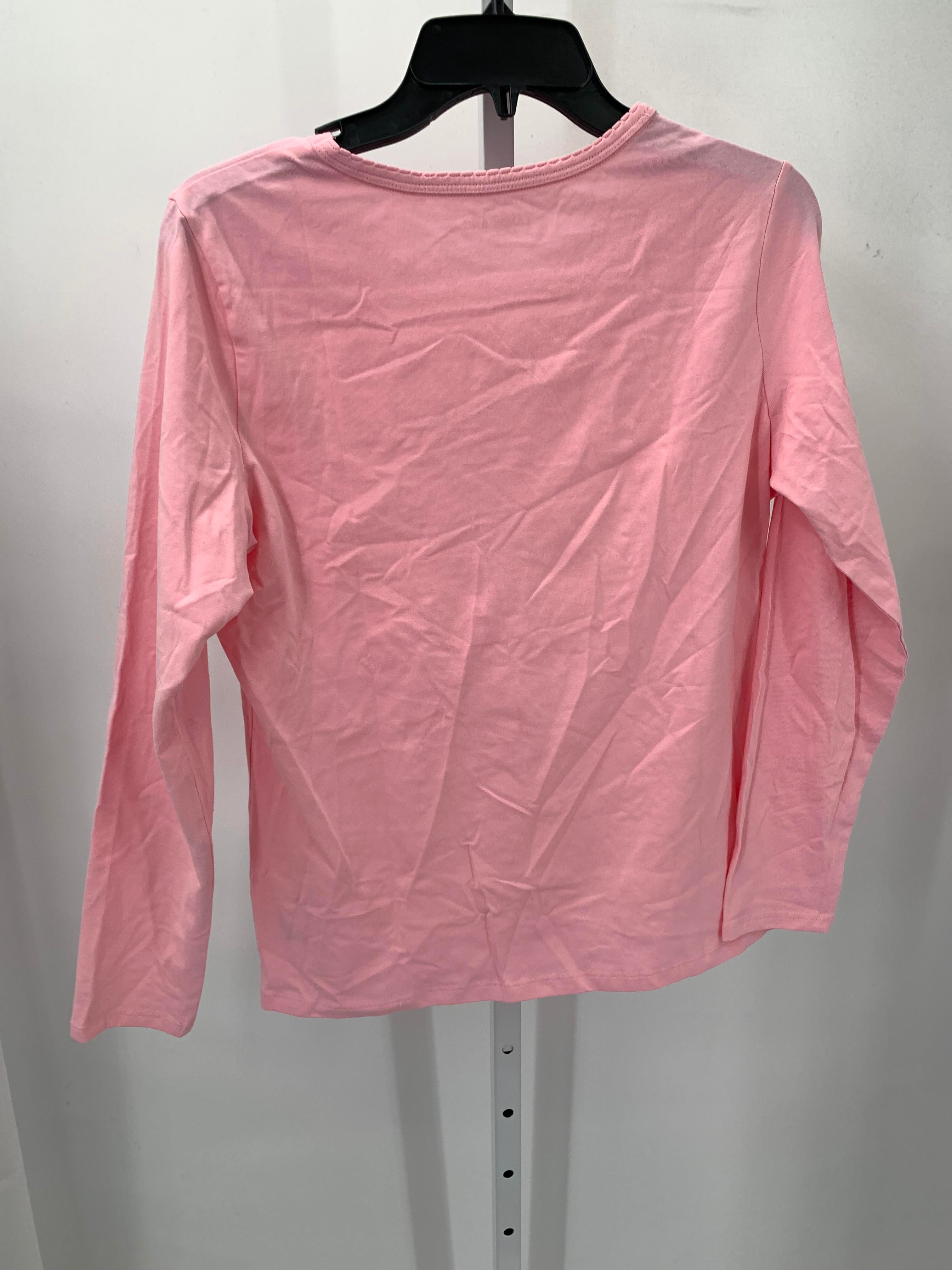 Lands End Size Medium Petite Petite Long Sleeve Shirt