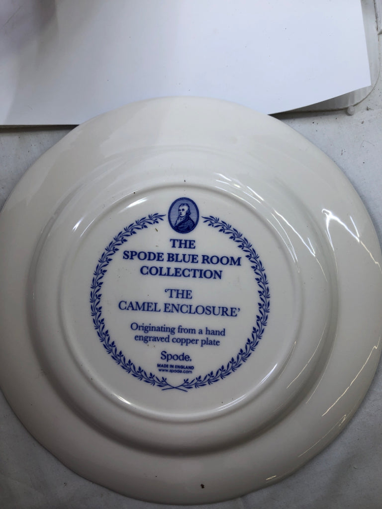 6 SPODE BLUE COLLECTION DINNER PLATE SET.