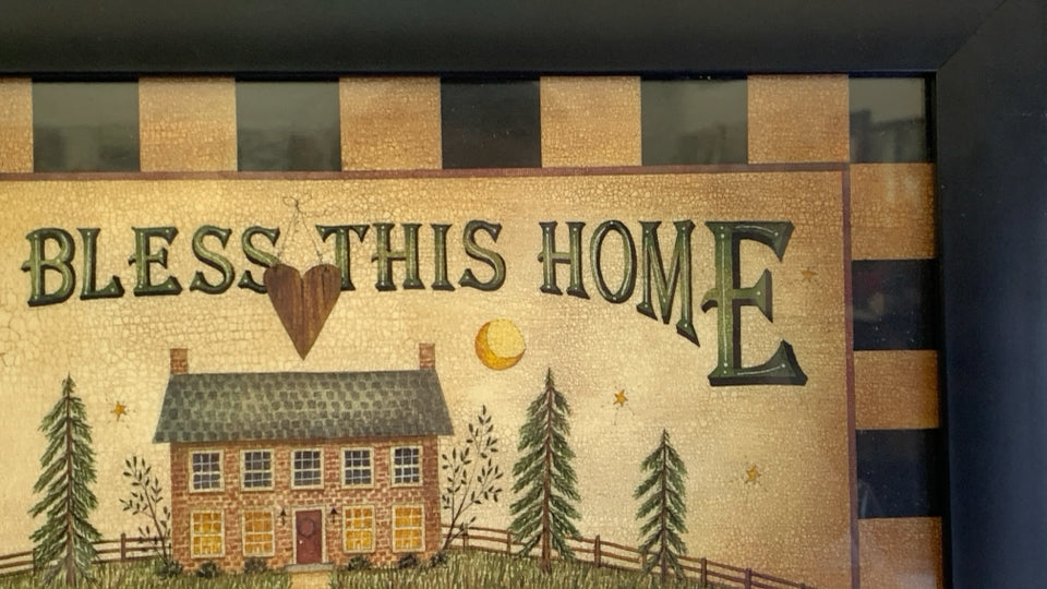 GOD BLESS THIS HOME WALL ART.