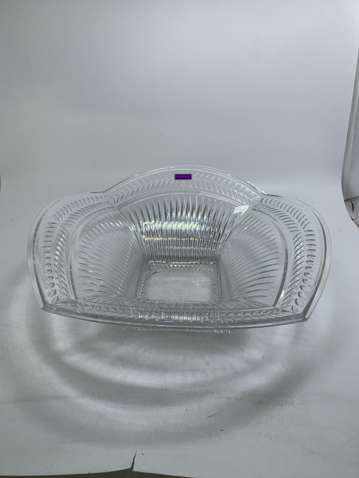 CUT CRYSTAL ROMAN WEDGE CENTERPIECE BOWL.