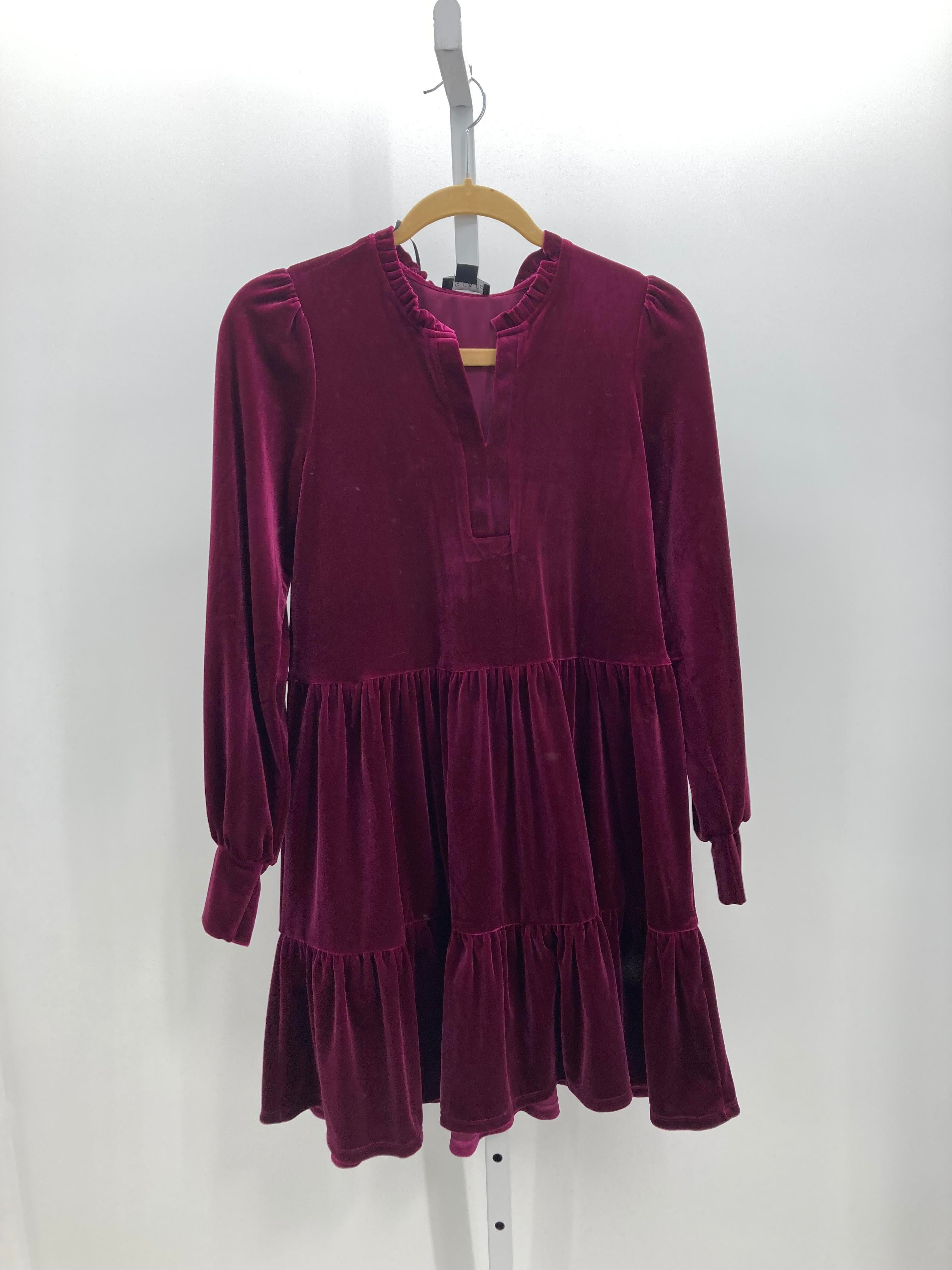 Size X Small Misses Long Sleeve Dress