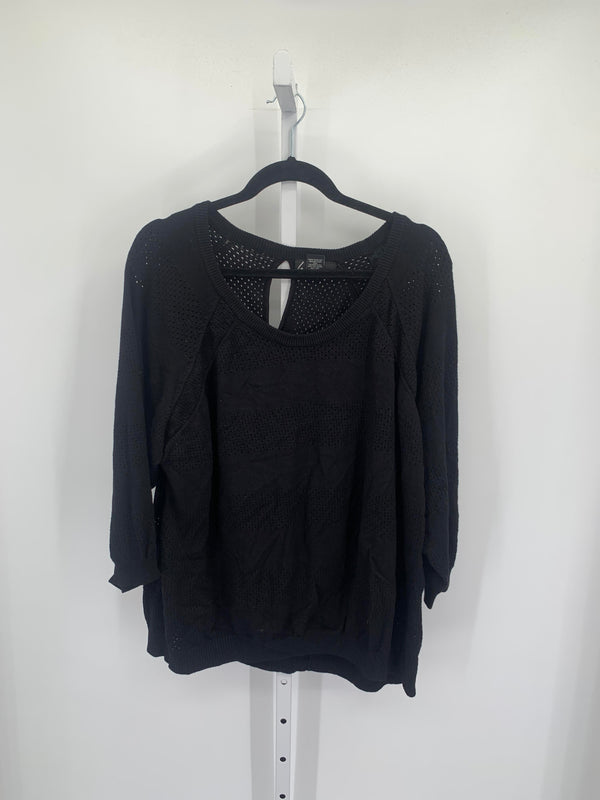 Lane Bryant Size 26/28 W Womens 3/4 Sleeve Sweater