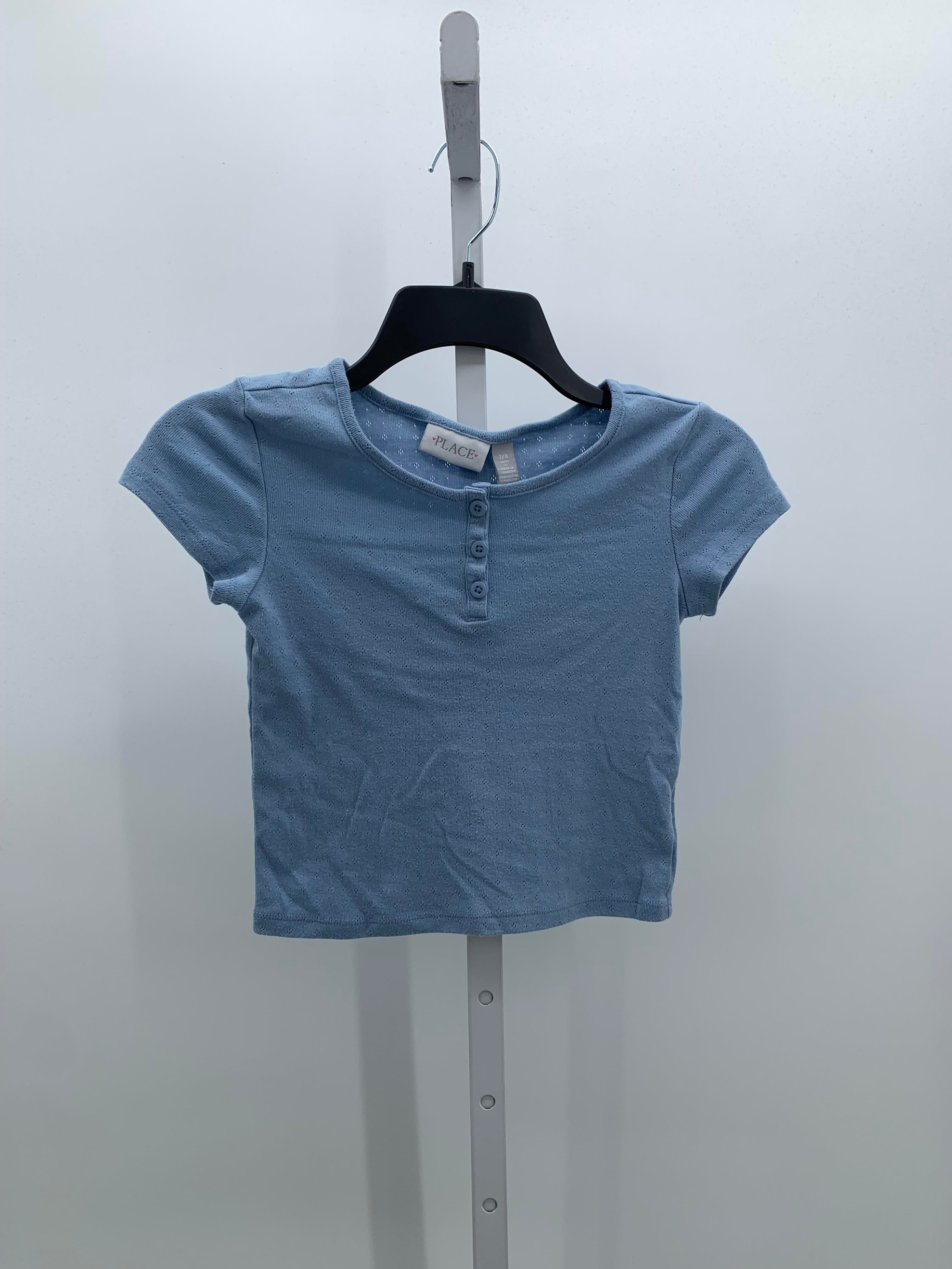Children's Place Size 7-8 Girls Short Sleeve Shirt