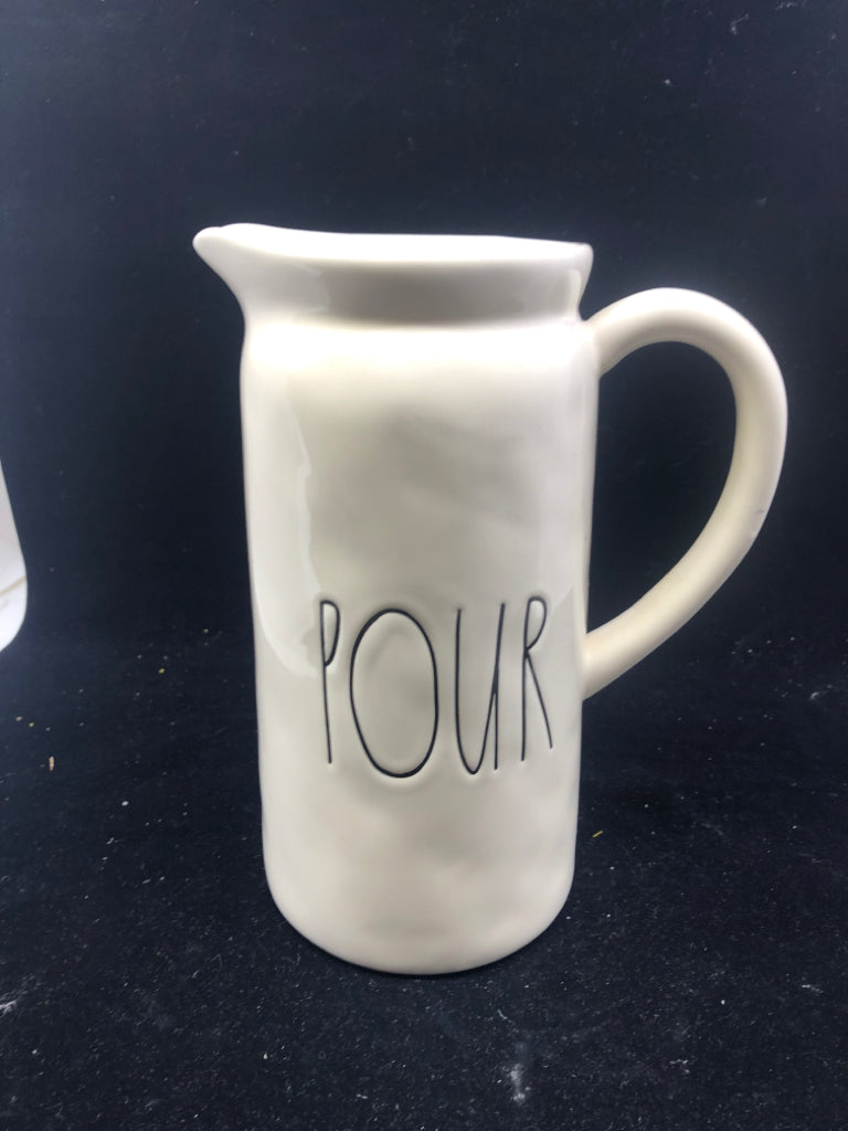 RAE DUNN "POUR" PITCHER.