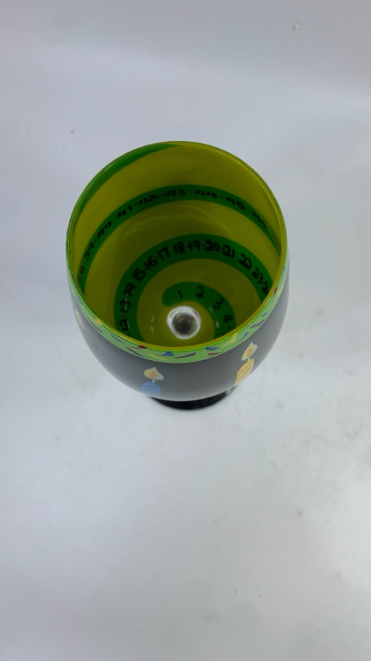 50 AND FABULOUS DECORATIVE LOLITA WINE GLASS.