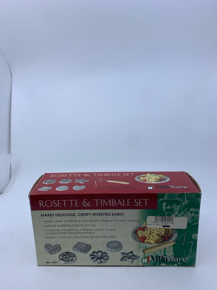 NIB ROSETTE & TIMBALE SET.