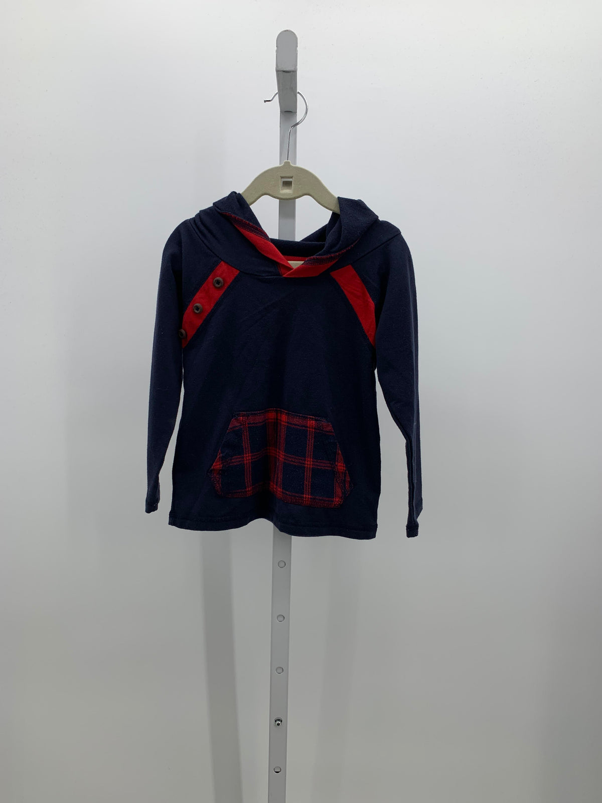 RED HOODED KNIT